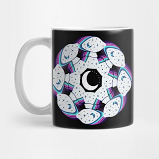 Space mushroom paper slices Mug